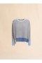  Grey Colour-block Cashmere Jumper Sodium
