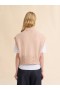  Pale Peach Dishevelled Cotton Vest Palepeach