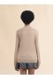  White Crew Neck Knitted Jumper With Contrasting Back Panel Lilywhite