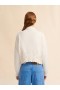  White Dishevelled Cotton Cropped Cardigan Lilywhite