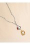  Pearls And Crystals Flower Delirium Chain Necklace Gold/palladium