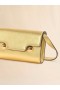  Gold Leather Trunkaroo Clutch