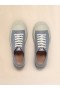  Grey Leather Pablo Lace-up Sneaker Dolphin