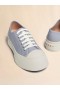  Grey Leather Pablo Lace-up Sneaker Dolphin