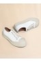  White Nappa Leather Pablo Lace-up Sneaker Lilywhite