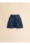  Blue Nappa Shorts Bluechina