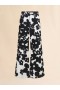  Cotton Trousers With And White Dillies Print Black