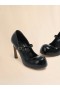  Leather New Wave Mary Jane Pump Black