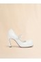  White Leather New Wave Mary Jane Pump Lilywhite