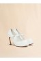  White Leather New Wave Mary Jane Pump Lilywhite