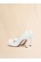  White Leather New Wave Mary Jane Pump Lilywhite