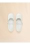  White Leather New Wave Mary Jane Pump Lilywhite