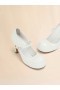  White Leather New Wave Mary Jane Pump Lilywhite