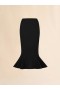  Jersey Skirt With Mermaid Hem Black