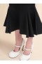  Jersey Skirt With Mermaid Hem Black