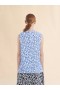  Light Blue And White Pop Fields Sleeveless Top Blue Lilac