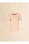  Pale Peach Cotton Open-back T-shirt With Trunkaroo Detail Palepeach