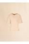  Pale Peach Cotton Short-sleeve Sweatshirt With Trunkaroo Detail Palepeach