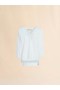  Square-neck Top In White Organic Poplin Lilywhite