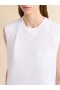  White Cotton Sleeveless T-shirt With Trunkaroo Detail Lilywhite