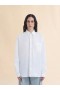  White Linen Shirt With Openwork Embroidery Lilywhite