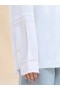  White Linen Shirt With Openwork Embroidery Lilywhite