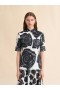  White Poplin Short-sleeve Shirt With Cybele Print Lilywhite