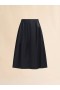  Taffeta Wide Skirt With Marni Symbol Black