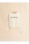  Ivory Cotton Crewneck T-shirt With Printed Marni Logo