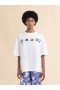  Cotton T-shirt With Marni Pop Fields Logo Lilywhite