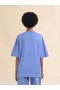  Light Blue Jersey Cotton T-shirt With Marni Scribbled Logo Blue Lilac