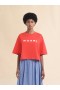  Red Boxy T-shirt With Marni Scribbled Logo