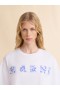  T-shirt With Indigo Pop Fields Marni Logo Lilywhite