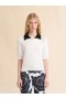  White Cotton Polo Shirt With Marni Symbol Natural White