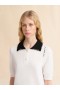  White Cotton Polo Shirt With Marni Symbol Natural White