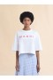  White Jersey Cotton T-shirt With Checked Marni Logo Lilywhite