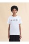  White Jersey T-shirt With Marni Scribbled Logo Lilywhite