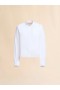  White Organic Cotton Shirt With Mandarin Collar And Marni Symbol Lilywhite