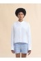  White Organic Cotton Shirt With Mandarin Collar And Marni Symbol Lilywhite