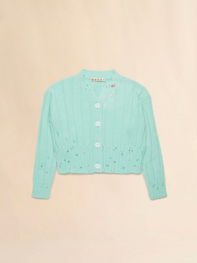  Mint Green Ribbed Cardigan Sea Paradise