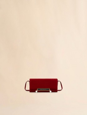  Red Suede Vhs E/w Clutch Tulip