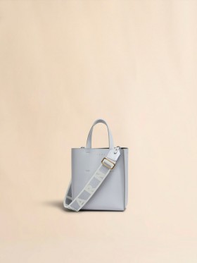  Museo Mini Bag In Grey Leather Sodium