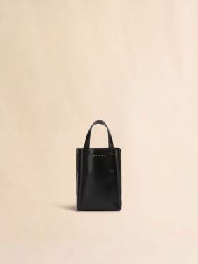  Museo Nano Bag In Leather Black