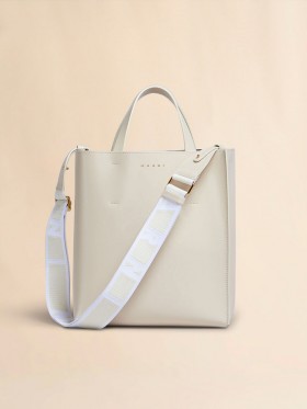  Museo Small Bag In Cream Leather Seashell