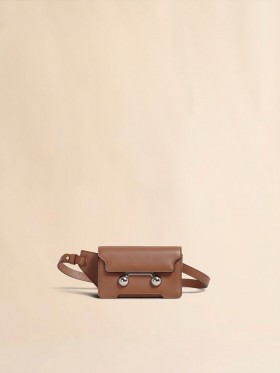  Brown Leather Trunkaroo Crossbody Bag Cinnamon