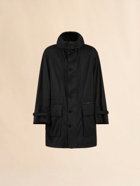  Water-repellent Taffeta Parka Black