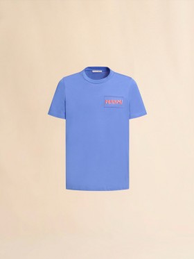  Indigo Crew Neck T-shirt Blue Lilac