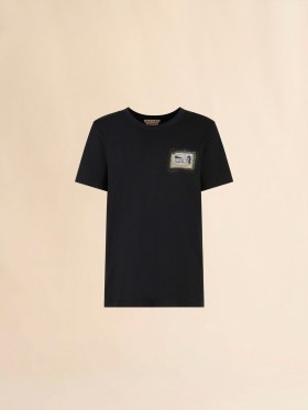  Cotton T-shirt With Small Marni Collage Print Black