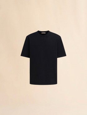 Organic Cotton Oversized T-shirt With Marni Patches Black