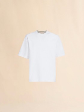  White Organic Cotton Oversized T-shirt With Marni Patches Lilywhite